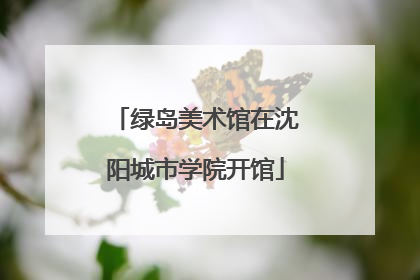 绿岛美术馆在沈阳城市学院开馆